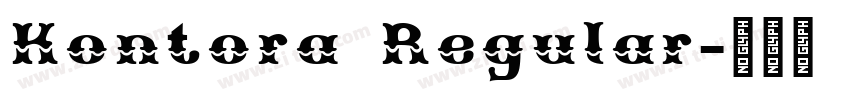 Kontora Regular字体转换